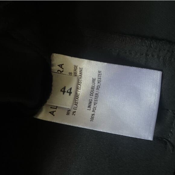 ALTUZARA Wool Blend Straight Leg Work Pants Women’s Size 12 Black Professional - Picture 3 of 5